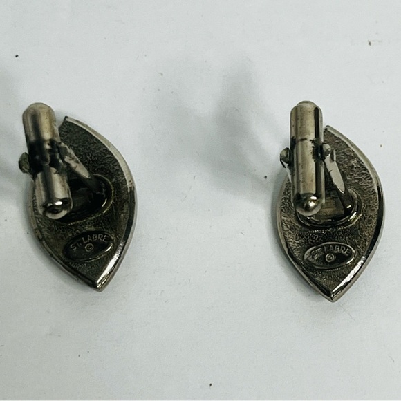 vintage st labre diamond shape turquoise southwestern cufflinks costume - Picture 5 of 6